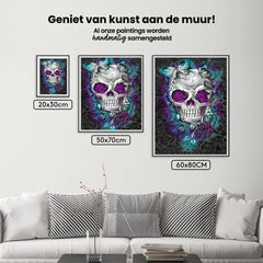 Diamantmalerei Blume Schmetterling Totenkopf - SEOS Shop ®
