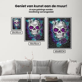 Diamantmalerei Blume Schmetterling Totenkopf - SEOS Shop ®