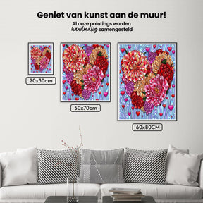 Diamantmalerei Blumen Herz - SEOS Shop ®