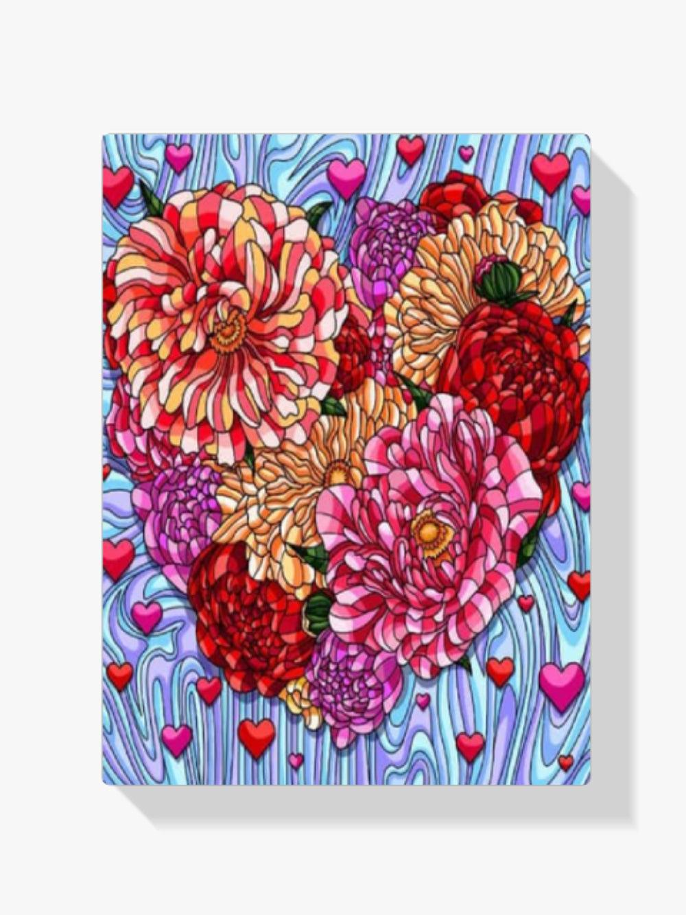 Diamantmalerei Blumen Herz - SEOS Shop ®