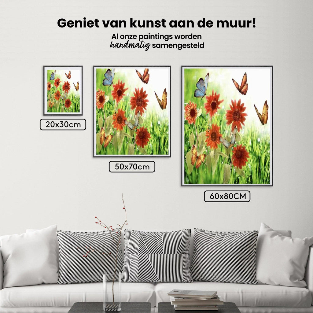 Diamantmalerei Blumen und Schmetterlinge - SEOS Shop ®