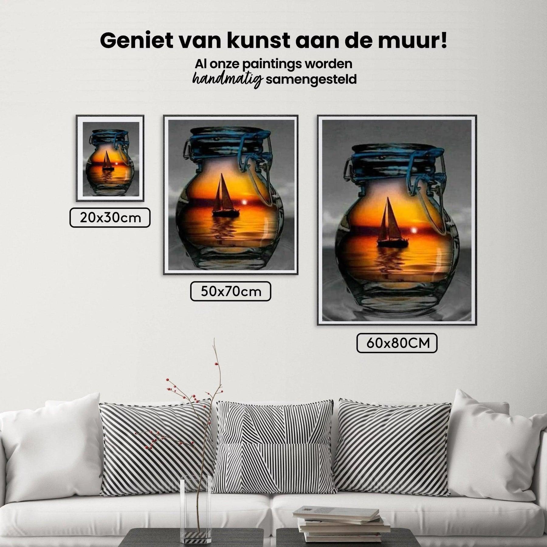 Diamantmalerei Boot in der Lampe - SEOS Shop ®