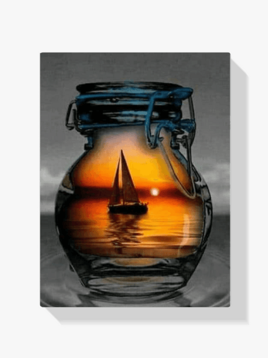 Diamantmalerei Boot in der Lampe - SEOS Shop ®