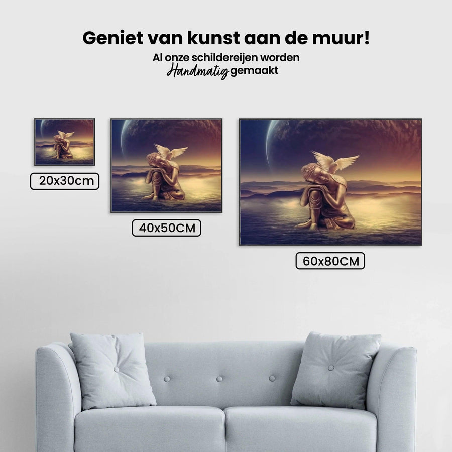 Diamond Painting Buddha mit Mond - SEOS Shop