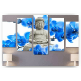 Diamond Painting Buddha mit wunderschönen Blumen 5-teilig - SEOS Shop ®