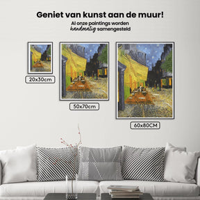 Diamantmalerei Caféterrasse bei Nacht - SEOS Shop ®