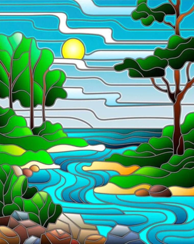 Diamantmalerei - Der Fluss - SEOS Shop ®