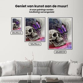 Diamantmalerei Totenkopf - Schmetterling - SEOS Shop ®