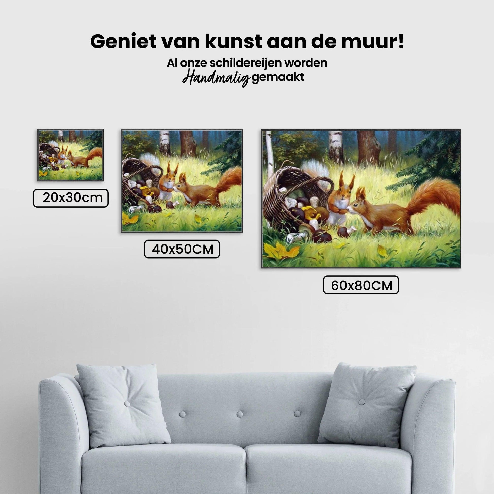 Diamond Painting Eichhörnchen mit Pilz - SEOS Shop ®