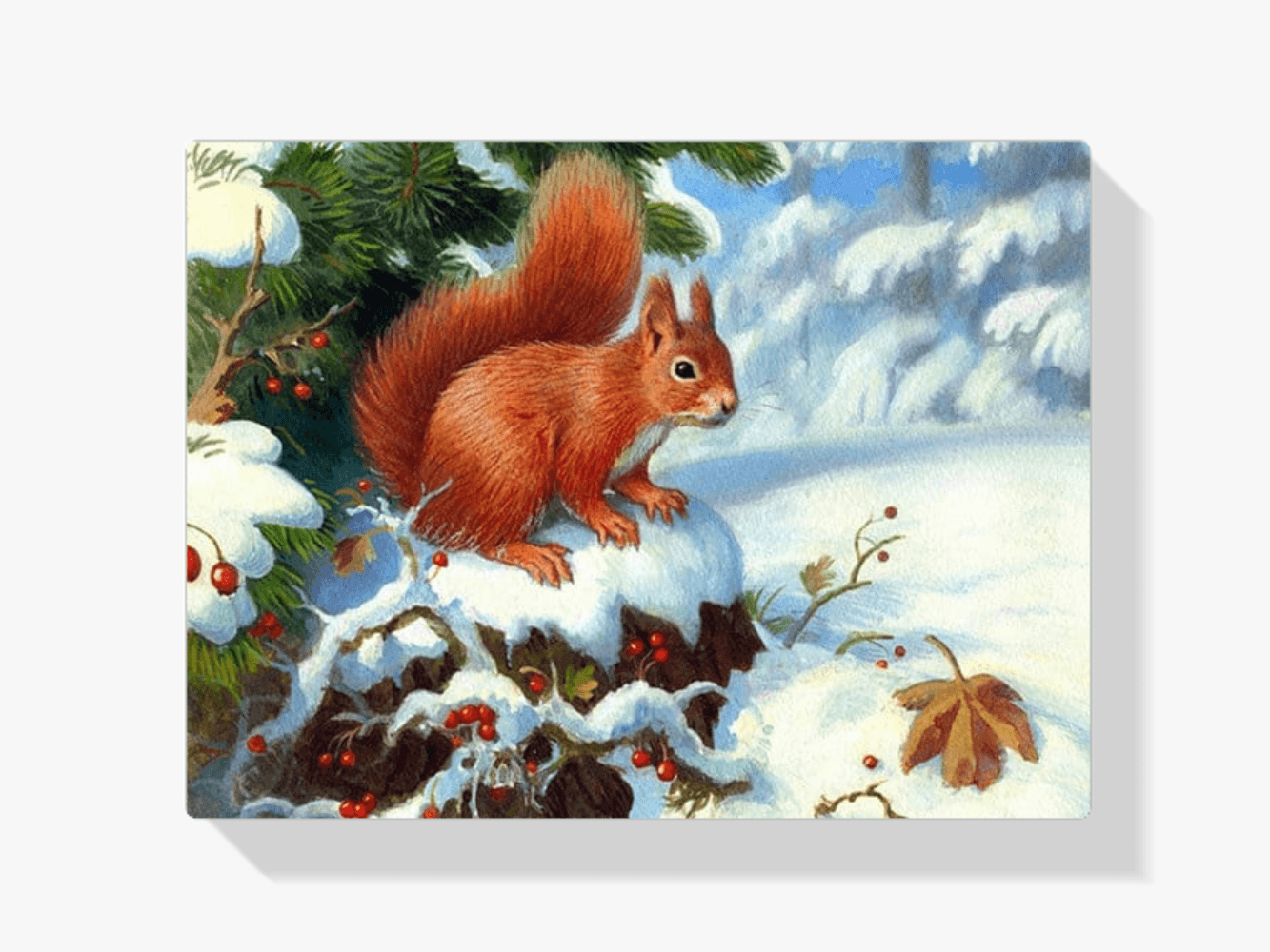 Diamond Painting Eichhörnchen mit Kirschfrucht - SEOS Shop ®