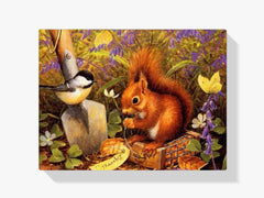 Diamond Painting Eichhörnchen mit Vogel - SEOS Shop ®