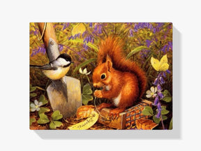 Diamond Painting Eichhörnchen mit Vogel - SEOS Shop ®