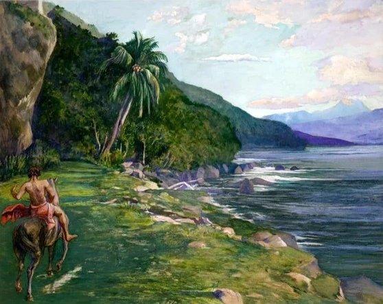 Diamantmalerei: Ein Reitweg in Tahiti - SEOS Shop ®