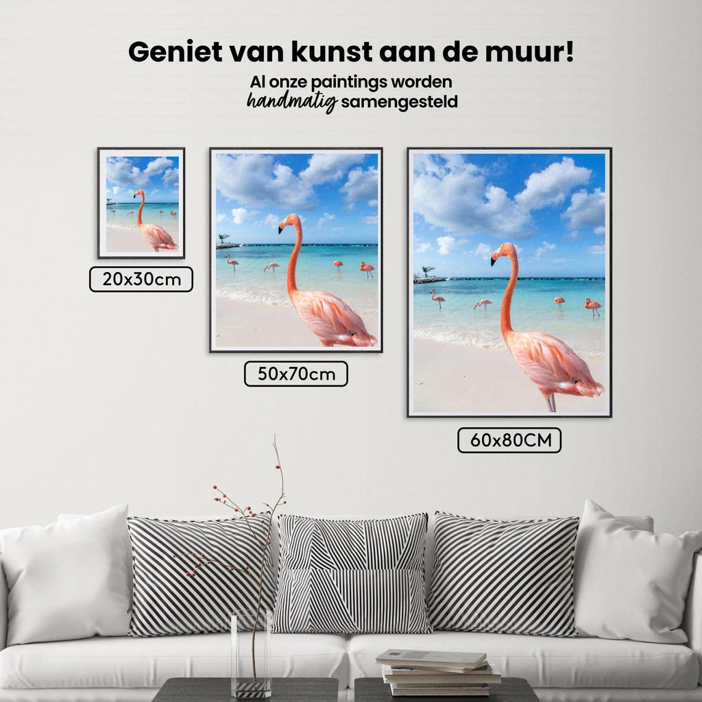 Diamantmalerei Flamingos am Strand - SEOS Shop ®