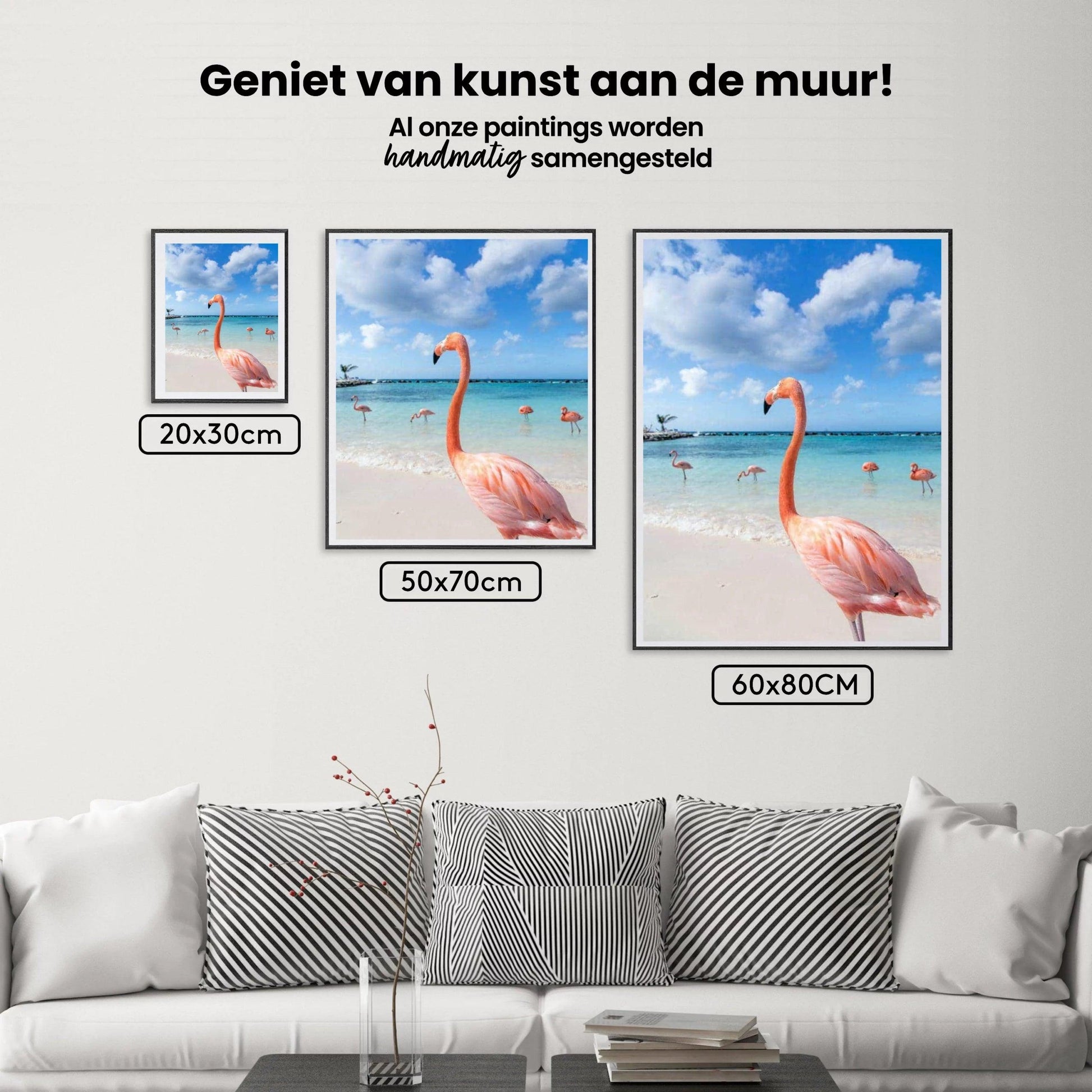 Diamantmalerei Flamingos am Strand - SEOS Shop ®