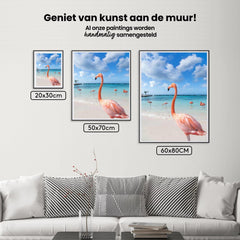 Diamantmalerei Flamingos am Strand - SEOS Shop ®