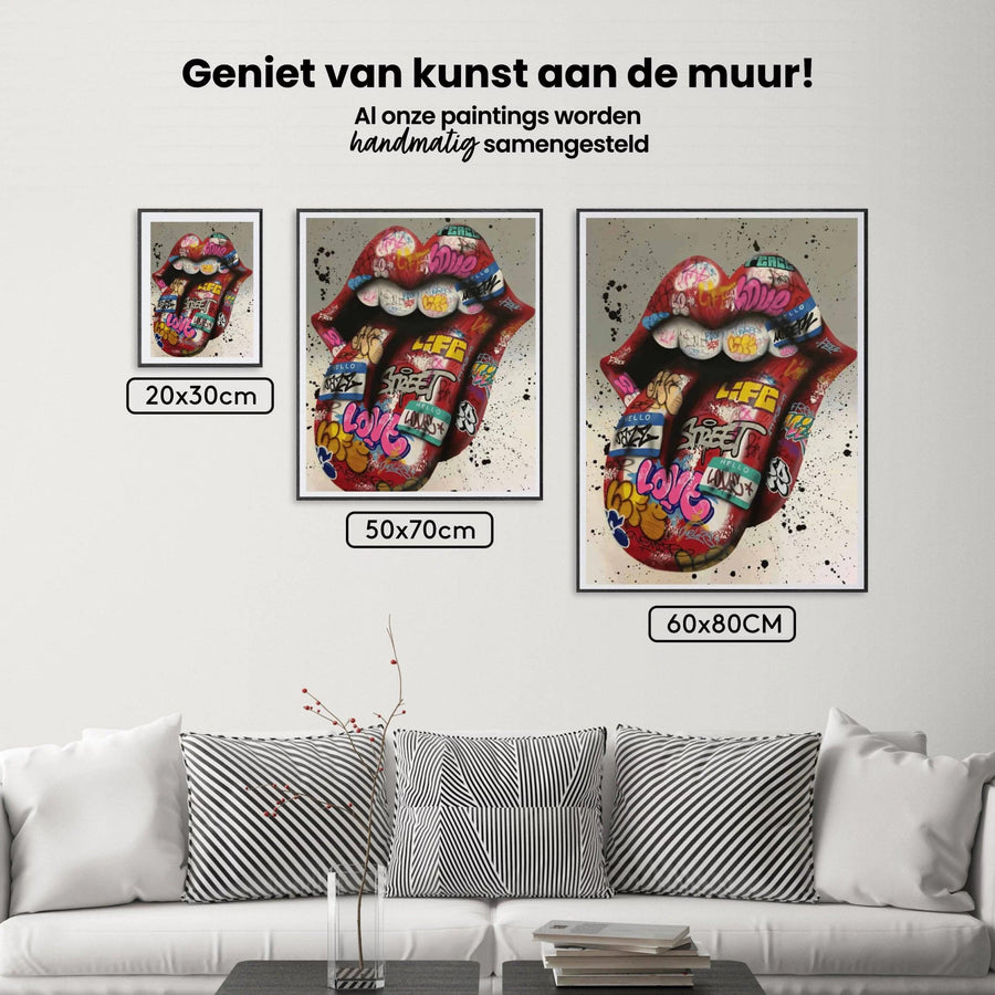 Diamond Painting Farbige Zunge - SEOS Shop ®