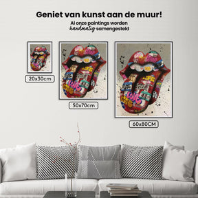 Diamond Painting Farbige Zunge - SEOS Shop ®