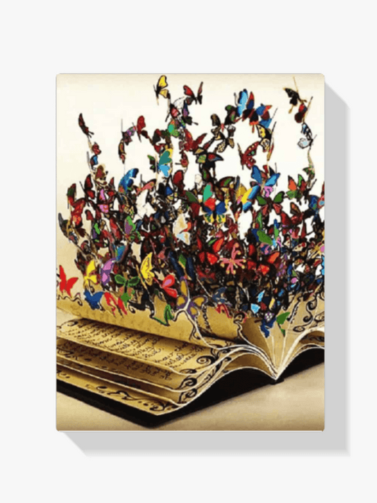 Diamond Painting Farbige Schmetterlinge in einem Buch – SEOS Shop ®