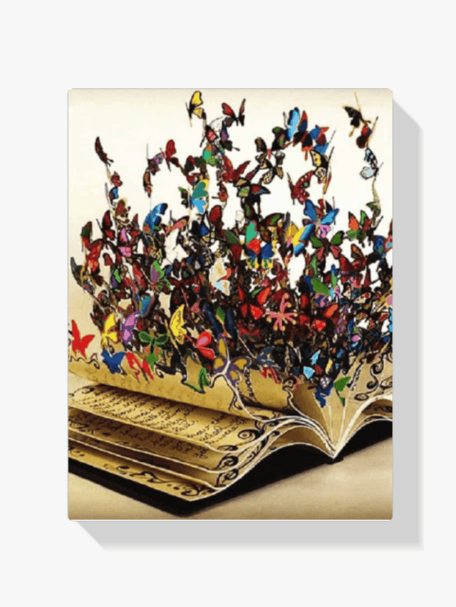 Diamond Painting Farbige Schmetterlinge in einem Buch – SEOS Shop ®