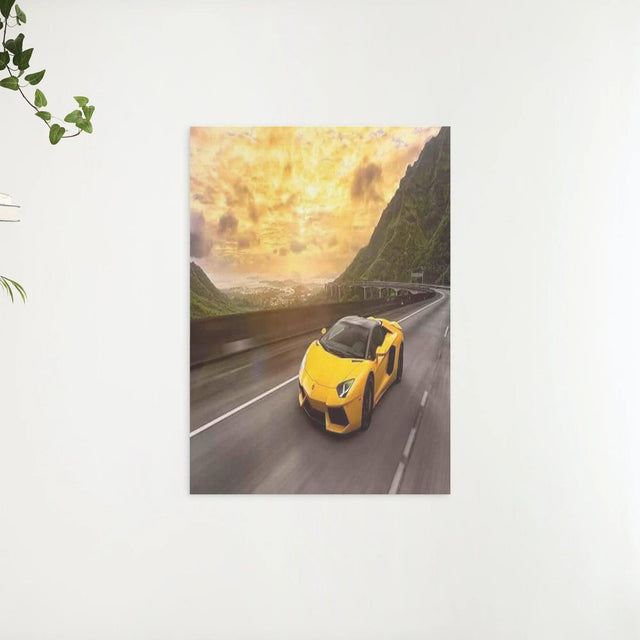 Diamond Painting Gelber Sportwagen 30x40 cm - SEOS Shop ®