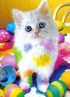 Diamantmalerei – Gefleckte Katze – SEOS®