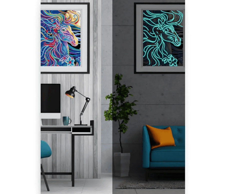 Diamond Painting Glow in the Dark - Pferd - SEOS Shop ®