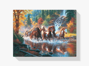 Diamond Painting Pferdegruppe im Wasser - SEOS Shop ® 