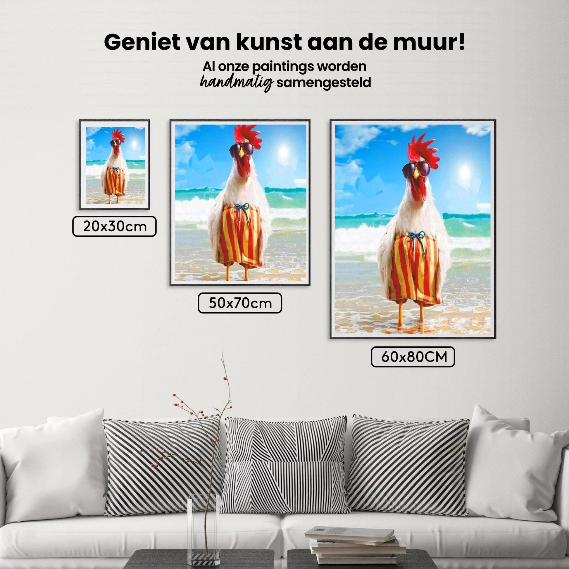 Diamantmalerei Hahn im Urlaub - SEOS Shop ®