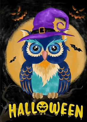 Diamantmalerei Halloween Eule - SEOS Shop ®