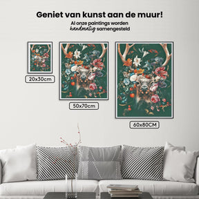 Diamond Painting Hirsch mit Blumen - SEOS Shop ®