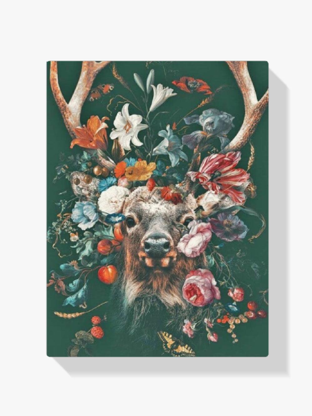 Diamond Painting Hirsch mit Blumen - SEOS Shop ®