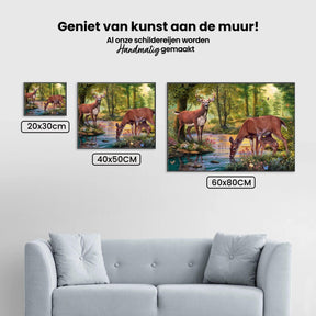 Diamond Painting Hirsch trinkt Wasser - SEOS Shop ®