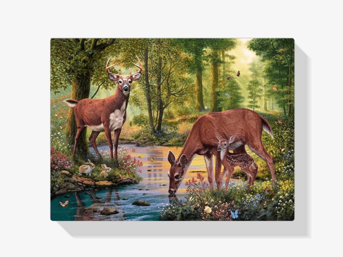 Diamond Painting Hirsch trinkt Wasser - SEOS Shop ®