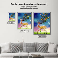 Diamond Painting Hirsch und Blumen Horn - SEOS Shop ®