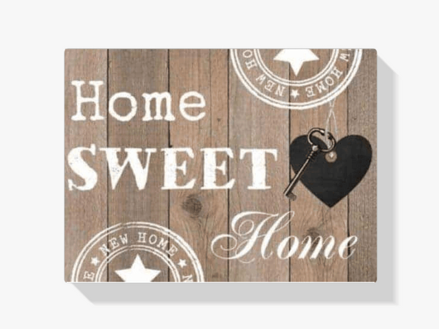 Diamond Painting Home Sweet Home Blank Holz 40x30cm – SEOS Shop