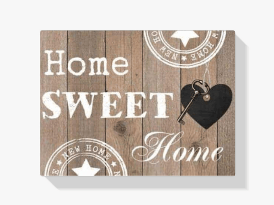 Diamond Painting Home Sweet Home Blank Holz 40x30cm – SEOS Shop