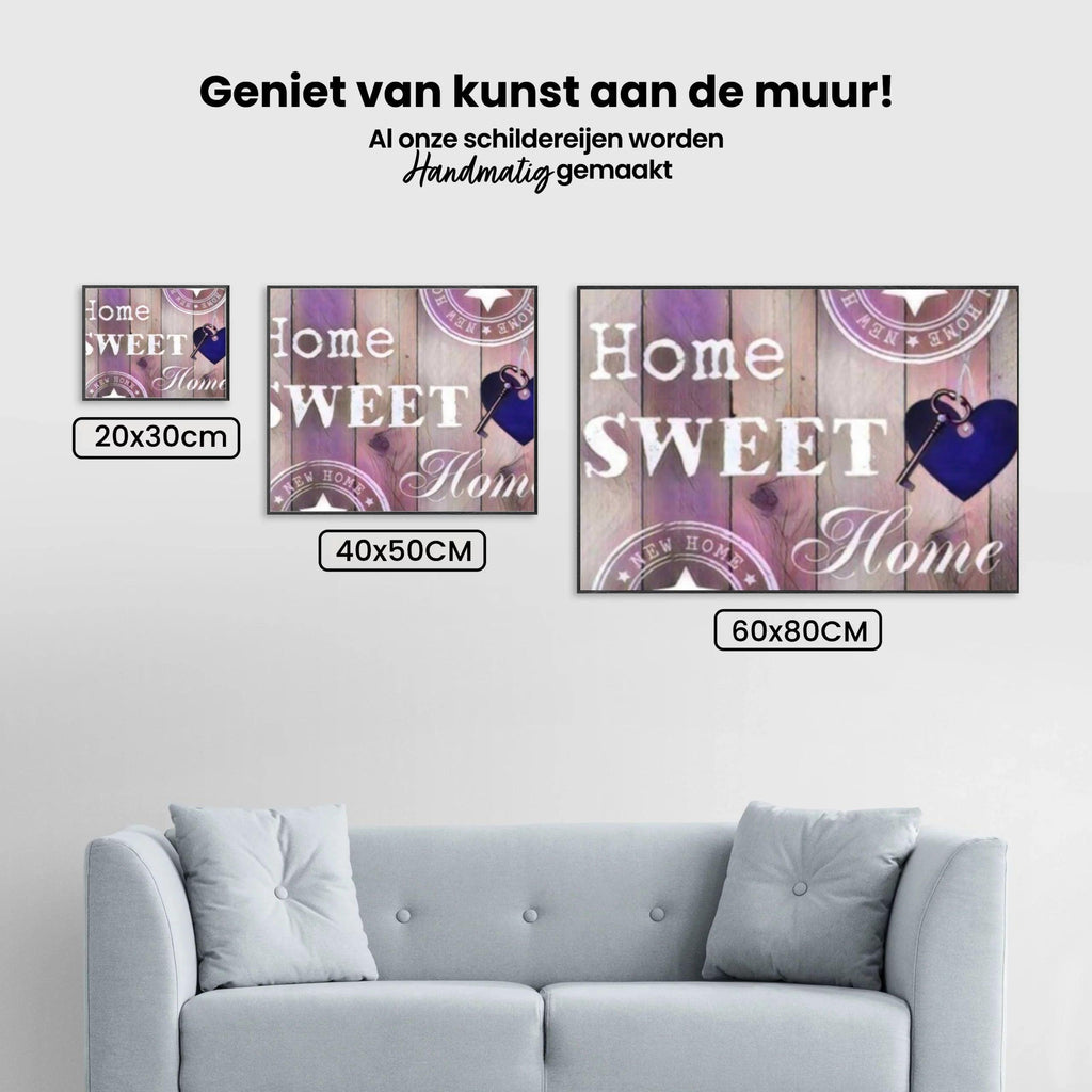 Diamantmalerei Home Sweet Home Hellrosa – SEOS Shop ®