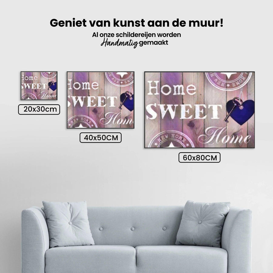Diamond Painting Home Sweet Home Hellrosa – SEOS Shop ®
