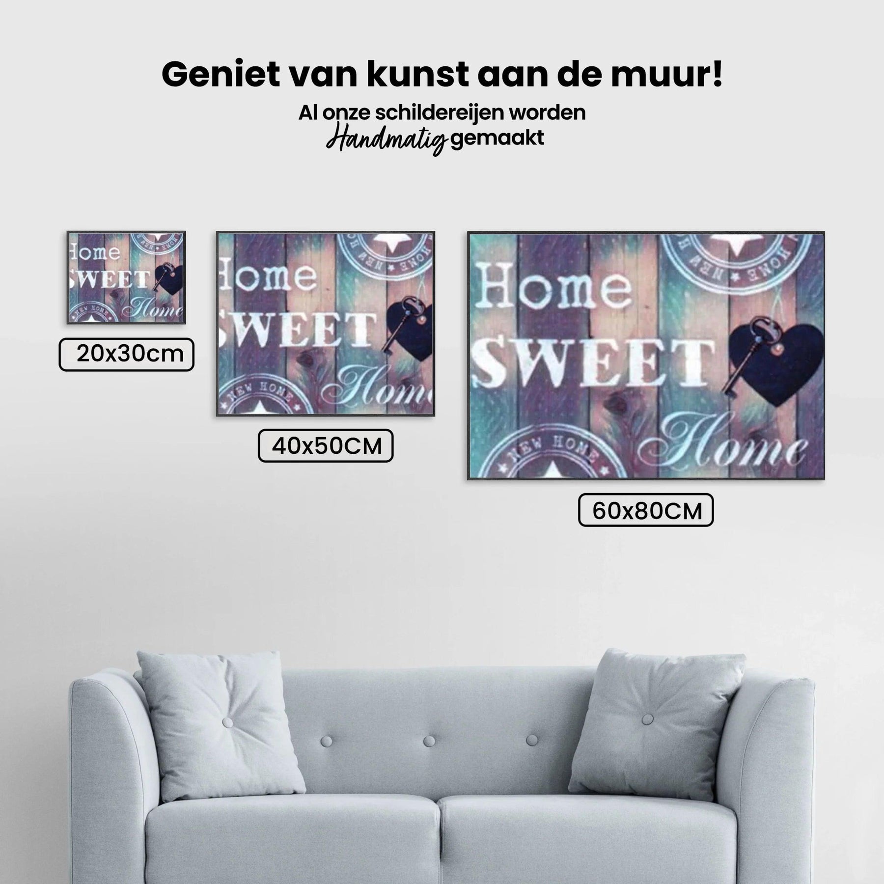 Diamond Painting Home Sweet Home blau violett – SEOS Shop®