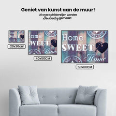 Diamond Painting Home Sweet Home blau violett – SEOS Shop®