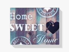 Diamond Painting Home Sweet Home blau violett – SEOS Shop®