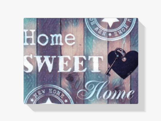 Diamond Painting Home Sweet Home blau violett – SEOS Shop®