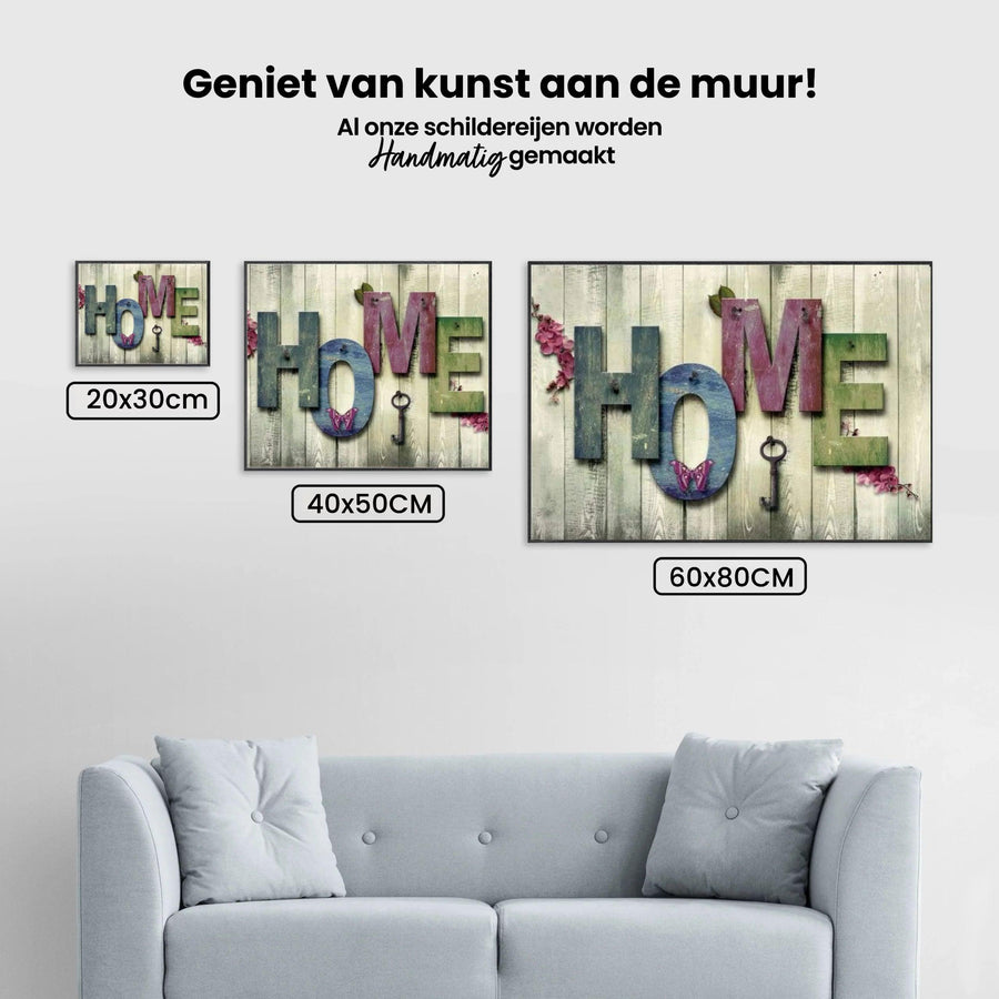Diamond Painting Home mit Schmetterling und Schlüssel – SEOS Shop ®