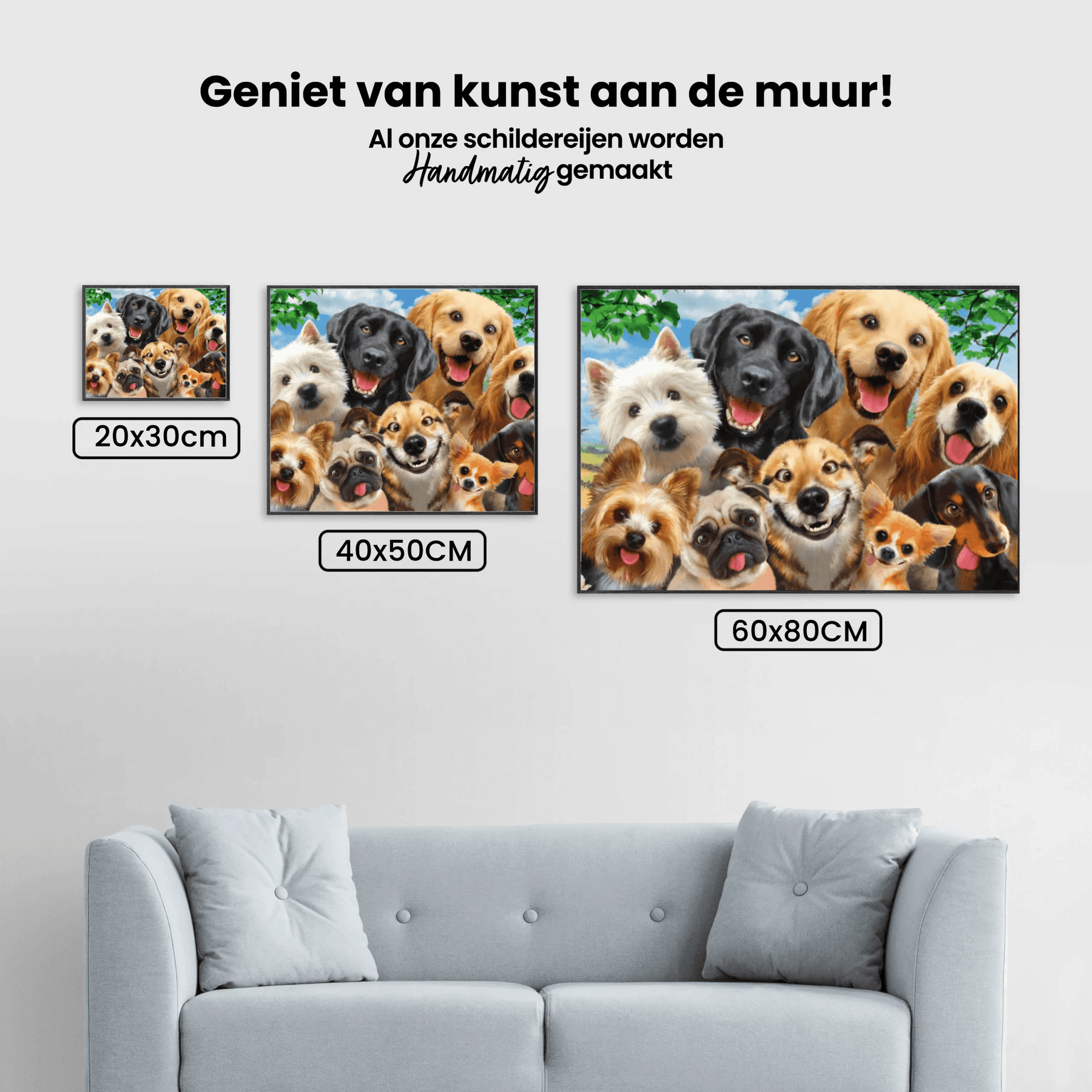 Diamond Painting Hunde zeigen Zunge - SEOS Shop ®