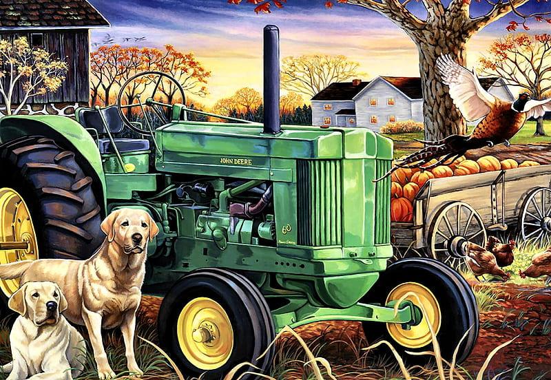 Diamantmalerei „Hunde auf dem Bauernhof“ - SEOS Shop ®
