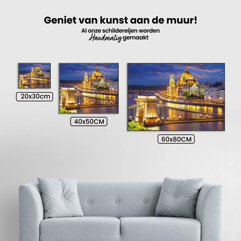 Diamond Painting Ungarische Stadt bei Nacht - SEOS Shop ®