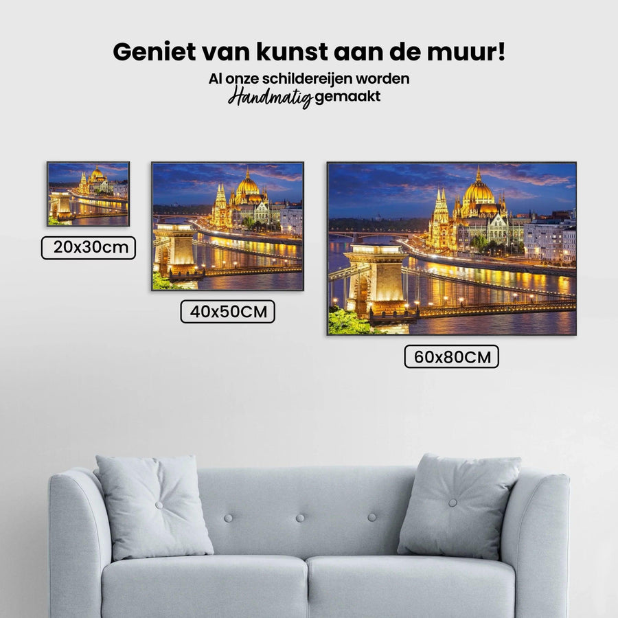 Diamond Painting Ungarische Stadt bei Nacht - SEOS Shop ®