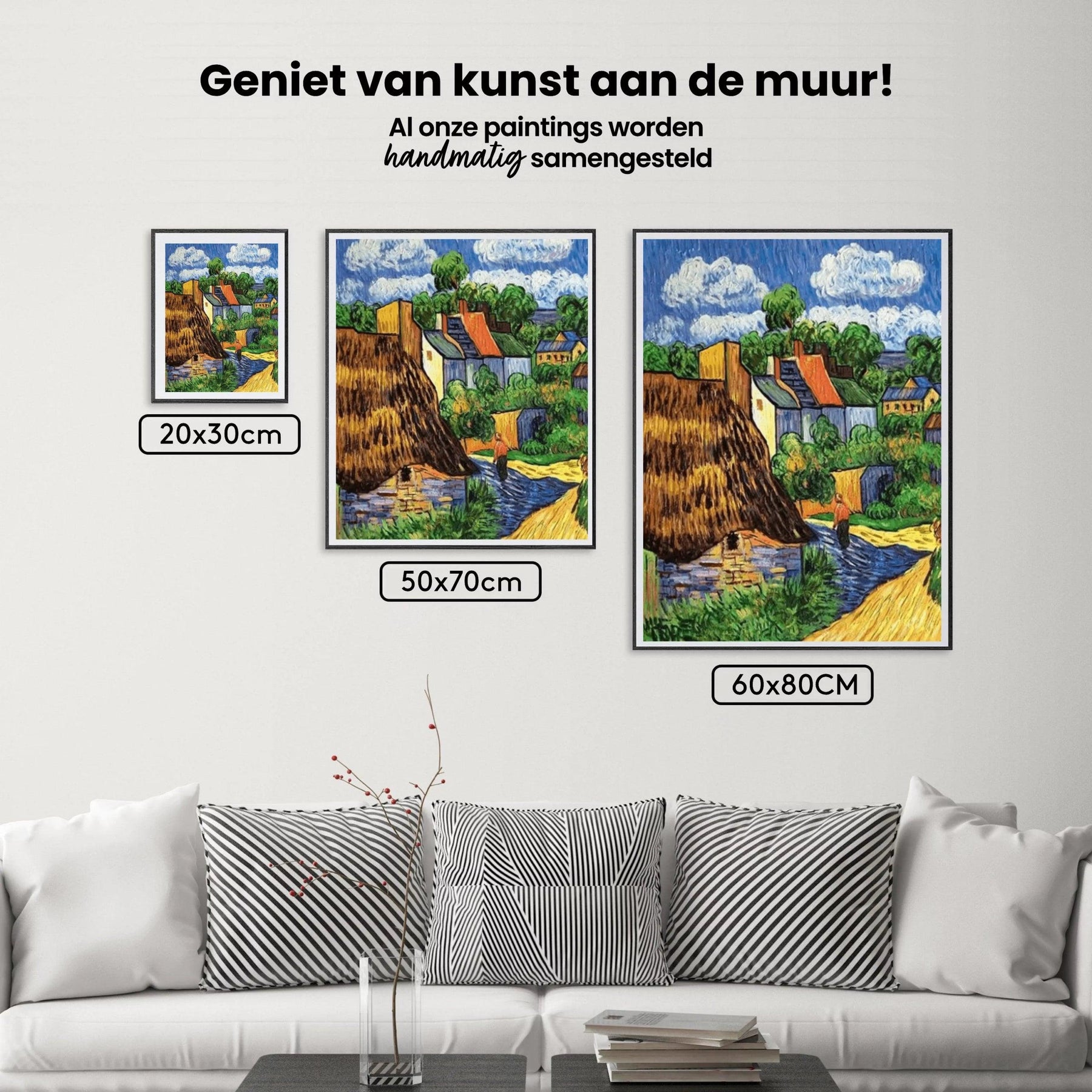 Diamond Painting Häuser in Auvers - SEOS Shop ®