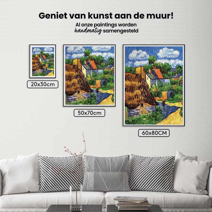 Diamond Painting Häuser in Auvers - SEOS Shop ®